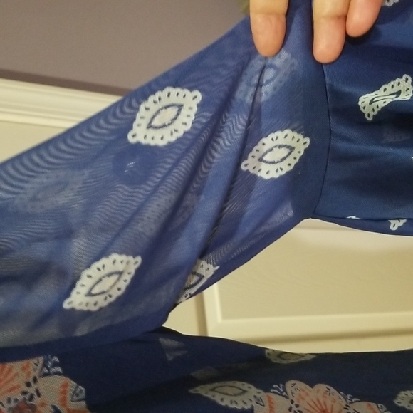 Harlow & Rose V neckline ,Ruffles sleeves  Tulle dress Size XL - Picture 11 of 12